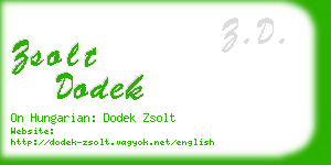 zsolt dodek business card
